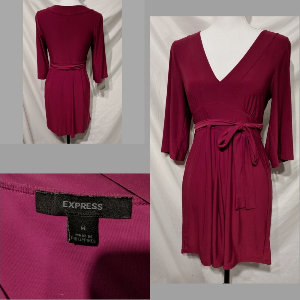 Express Deep Fuschia Dress/Blouse Size M
